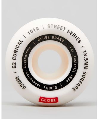 Globe G2 Conical 53Mm Street Skateboard Wheels in White