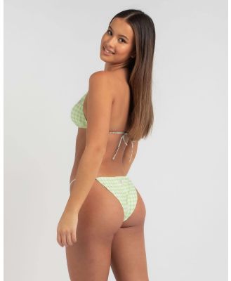 GUESS Women's French Riviera Summer Brazilian Bikini Bottom in Green