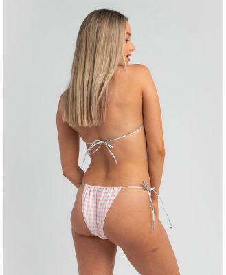 GUESS Women's French Riviera Summer Brazilian Bikini Bottom in Pink