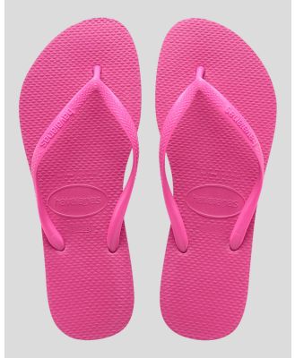 Havaianas Girl's Kids' Slim Basic Thongs in Pink