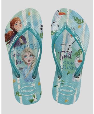 Havaianas Girl's Kids' Slim Frozen Thongs Shoes in White