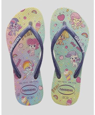 Havaianas Girl's Kids' Slim My Little Pony Thongs Shoes in Yellow