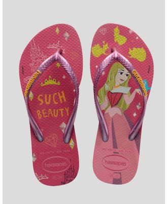 Havaianas Girl's Kids' Slim Princess Sleeping Beauty Thongs Shoes in Pink