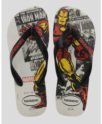 Havaianas Girl's Kids' Top Marvel Classics Iron Man Thongs in Grey