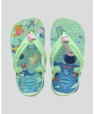 Havaianas Toddlers' Peppa Pig Thongs Shoes in Green