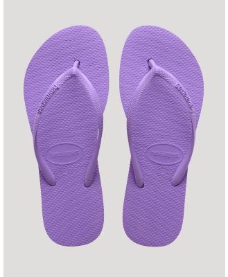 Havaianas Women's Slim Flatform Thongs in Purple