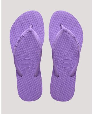 Havaianas Women's Slim Flatform Thongs Shoes in Purple