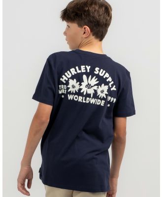 Hurley Boys' Worldwide T-Shirt in Blue