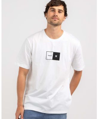 Hurley Men's Contrast Box T-Shirt in White