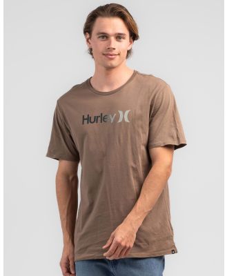 Hurley Men's Oao Gradient T-Shirt in Brown