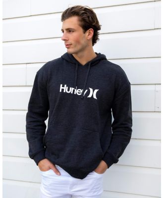 Hurley Men's One And Only Solid Core Pullover Sweatshirt in Black