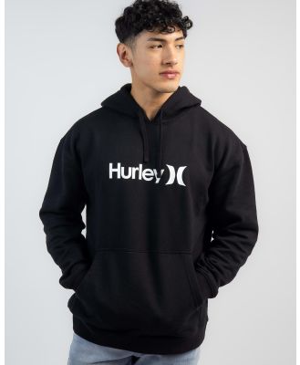 Hurley Men's One And Only Solid Pullover Hoodie in Black