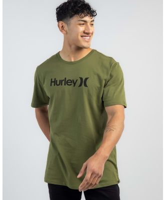 Hurley Men's One And Only Solid T-Shirt in Green