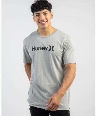Hurley Men's One And Only Solid T-Shirt in Grey