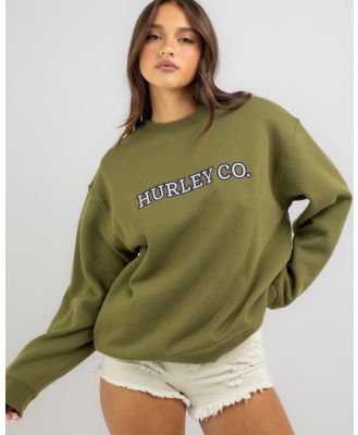 Hurley Women's Co Sweatshirt in Green