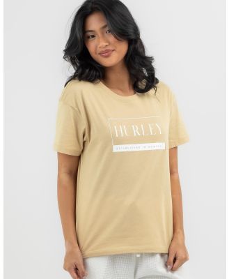 Hurley Women's Found T-Shirt in Cream
