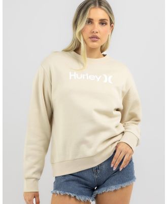 Hurley Women's Oao Seasonal Sweatshirt in Natural
