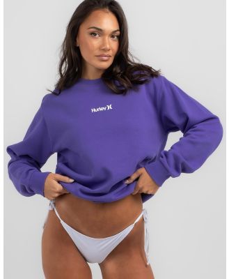 Hurley Women's One And Only Smalls Sweatshirt in Purple