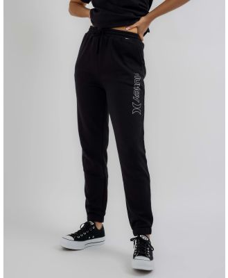 Hurley Women's Outline Cuff Track Pants in Black