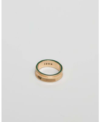 Icon Brand Men's Honour Band Ring in Gold
