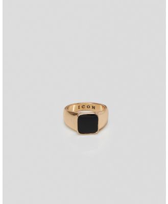 Icon Brand Men's Sign Of The Times Signet Ring in Gold