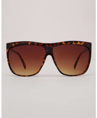 Indie Eyewear Women's Straight Edge Sunglasses in Tortoise