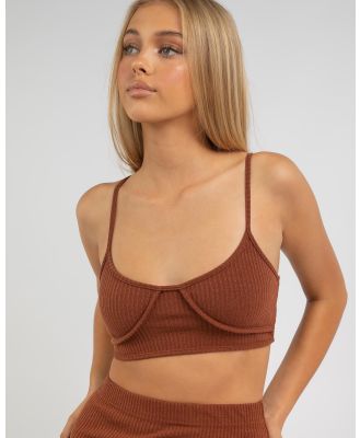 Into Fashions Women's Nikki Top in Brown