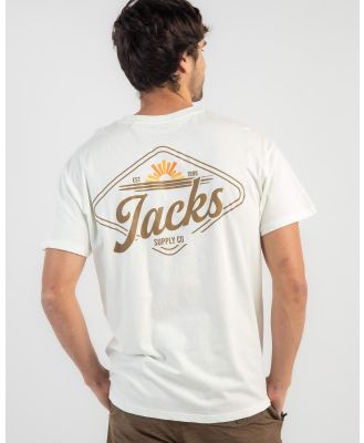 Jacks Men's Coded T-Shirt in White