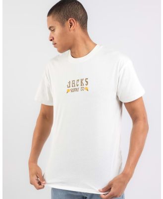 Jacks Men's Tropical T-Shirt in White