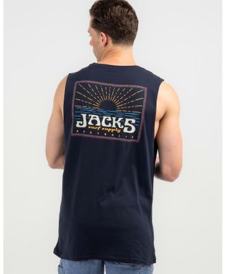 Jacks Men's Wharf Muscle Tank Top in Navy