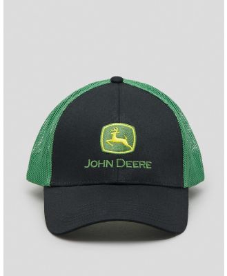 John Deere Men's Logo Mesh Back Cap in Black