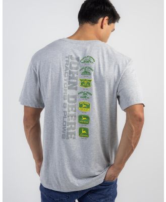 John Deere Men's Logo T-Shirt in Grey