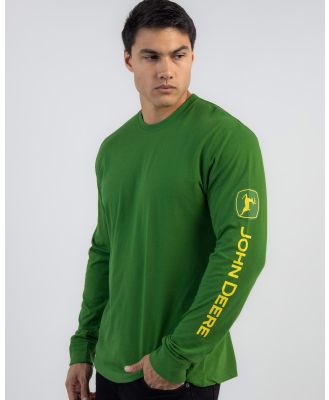 John Deere Men's Long Sleeve Shirt in Green