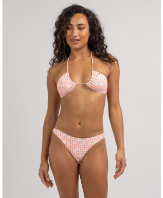 Kaiami Women's Betsy Triangle Bikini Top in Coral