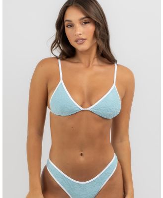 Kaiami Women's Teresa Triangle Bikini Top in Blue