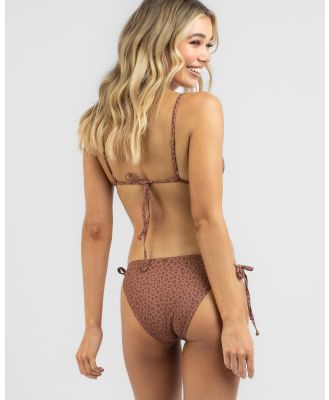Kaiami Women's Vada Tie Side Bikini Bottom in Brown