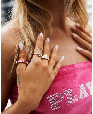 Karyn In LA Girl's Penelope Ring Pack in Pink