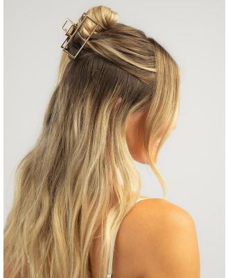 Karyn In LA Girl's Rectangle Hair Claw Clip in Gold