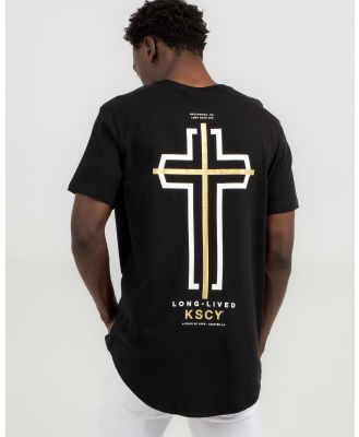 Kiss Chacey Judgement Dual Curved T-Shirt in Black