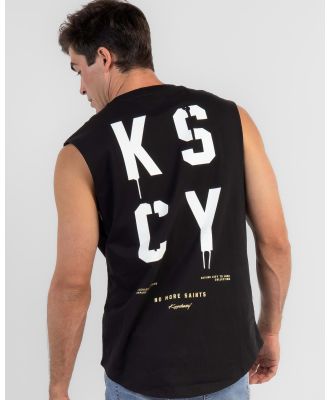 Kiss Chacey Men's Born To Lose Dual Curved Muscle Tank Top in Black