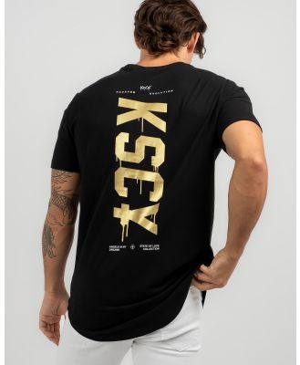 Kiss Chacey Men's Eternity Dual Curved T-Shirt in Black