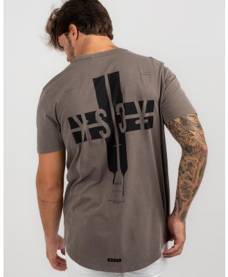 Kiss Chacey Men's Last Chapter Dual Curved T-Shirt in Brown