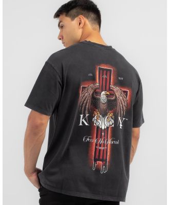 Kiss Chacey Men's Suburban Gothic Heavy Box Fit T-Shirt in Black