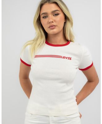 Levi's Women's Graphic Ringer T-Shirt in White