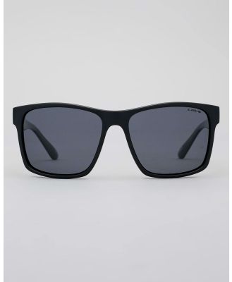 Liive Men's Kerbox Polarised Matte Black Sunglasses