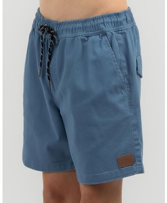 Lucid Boys' Lever Mully Shorts in Blue