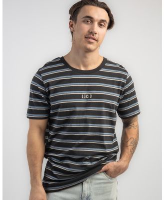 Lucid Men's Essential Stripe T-Shirt in Navy