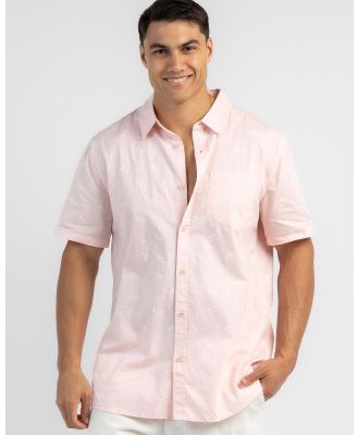 Lucid Men's Exiled Short Sleeve Shirt in Pink