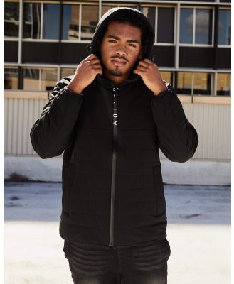 Lucid Men's Montreal Hooded Puffer Jacket in Black