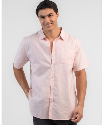 Lucid Men's Portrait Short Sleeve Shirt in Pink